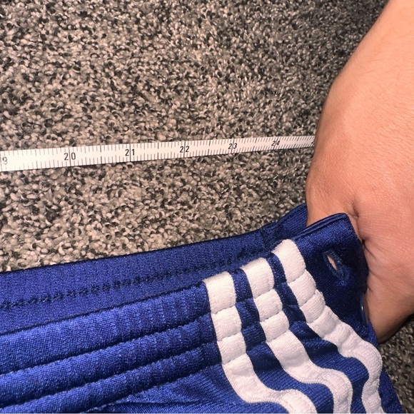 Vintage Adidas Mens Blue /White Stripe Basketball Joggers XXL Tear Away Warmups - Picture 12 of 16